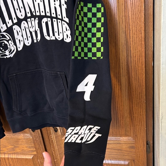 Billionaire Boys Club Black Hoodie Patchwork Graphic Astronaut Heart Mind - Picture 5 of 12